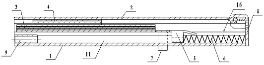 Multi-row gun nail clip capable of preventing nails from being stuck