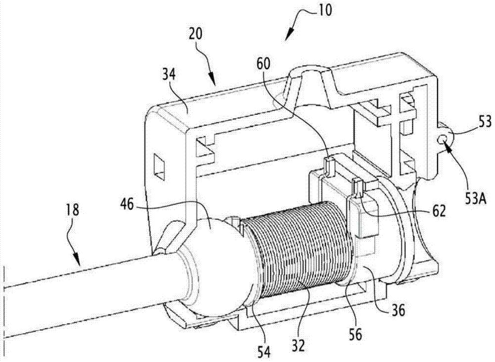 Current sensor with Rogowski coil and a method for manufacturing such a current sensor