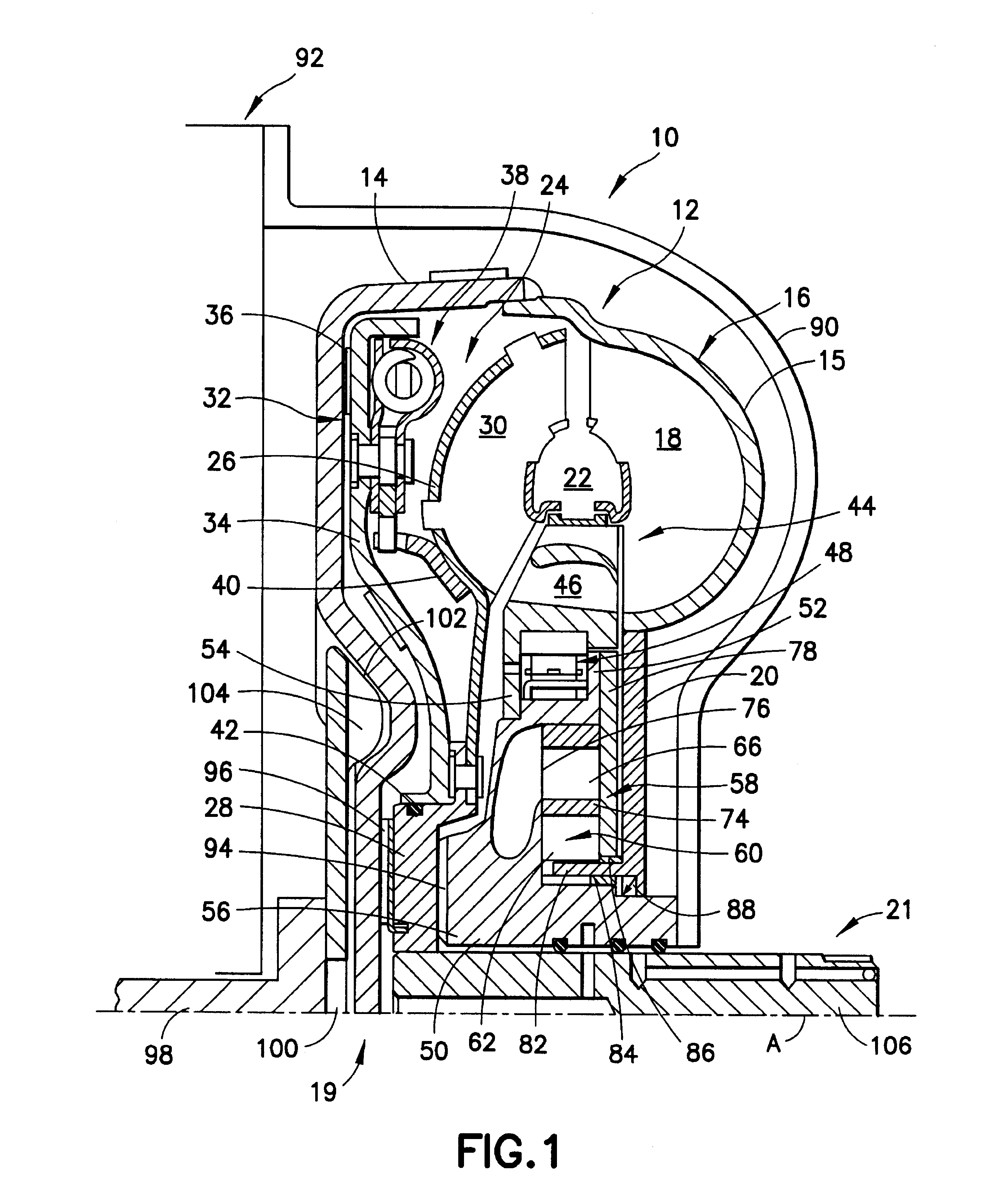 Hydrodynamic coupling device