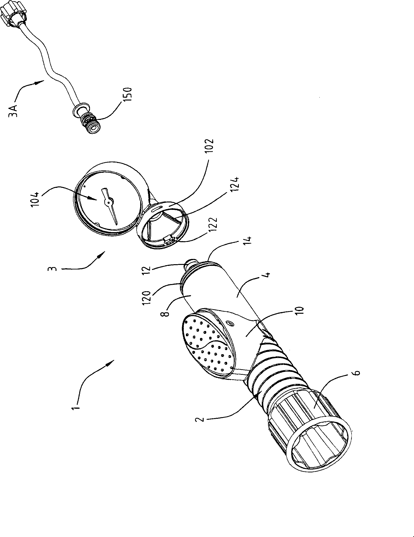 Device for inflating a small balloon