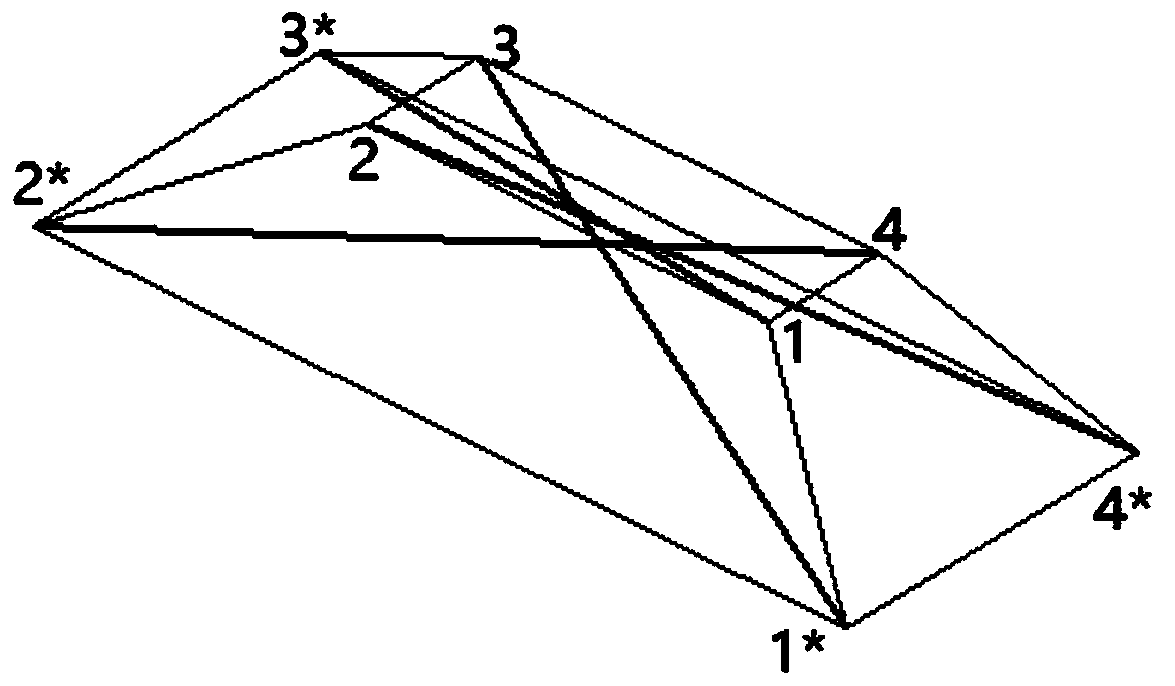 A heart-shaped tensegrity structure