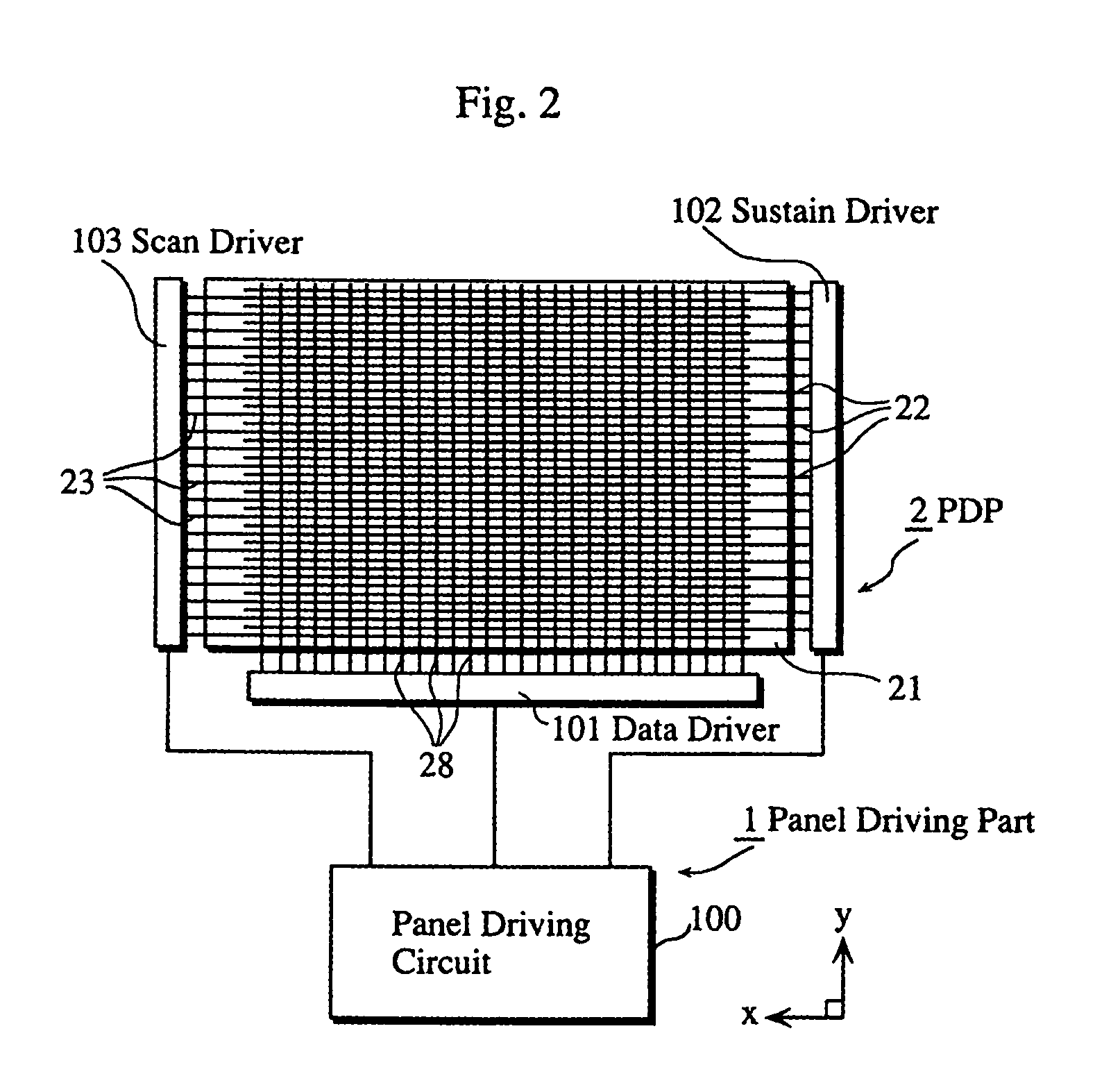 Gas discharge panel with electrodes comprising protrusions, gas discharge device, and related methods of manufacture