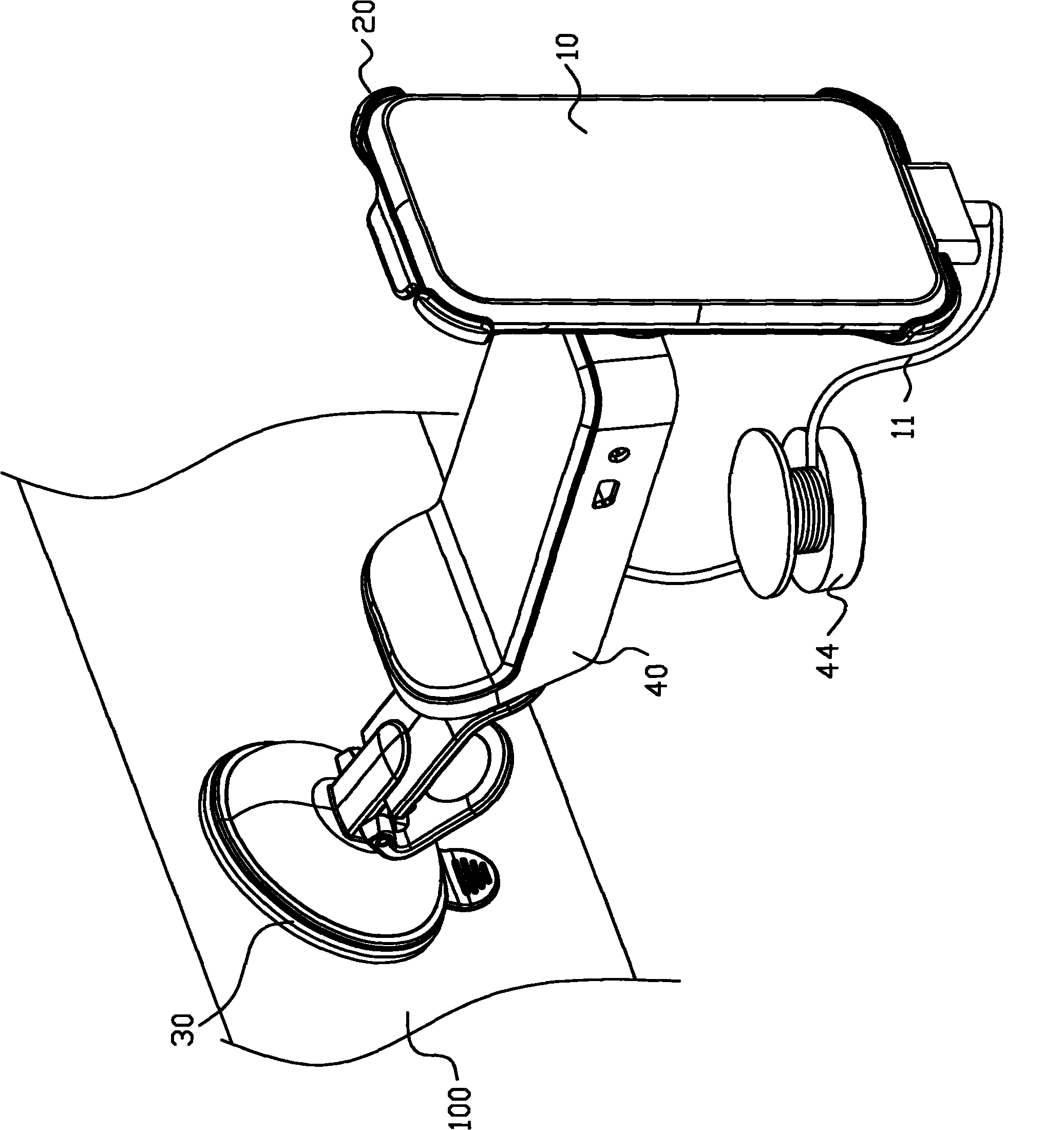 Vehicle-mounted supporting frame of electronic device