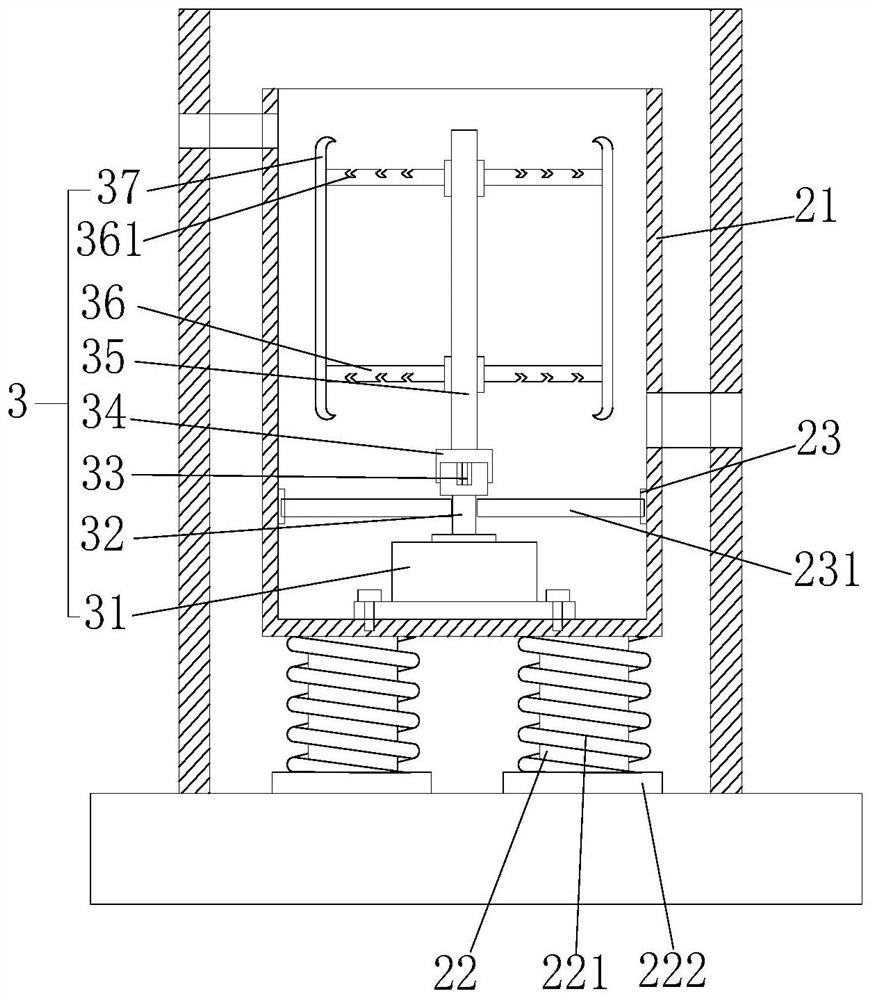 Yarn dyeing device of polyester-cotton fabric for garment processing