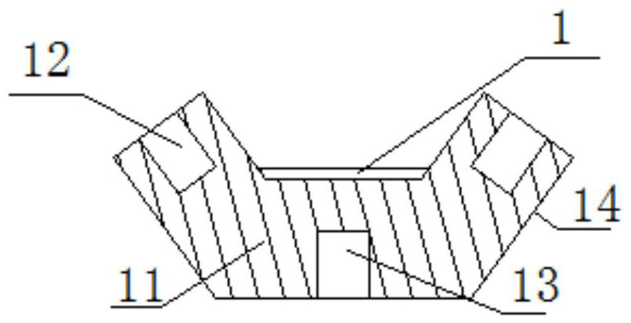 Multi-section combined furnace Y-shaped anchoring part