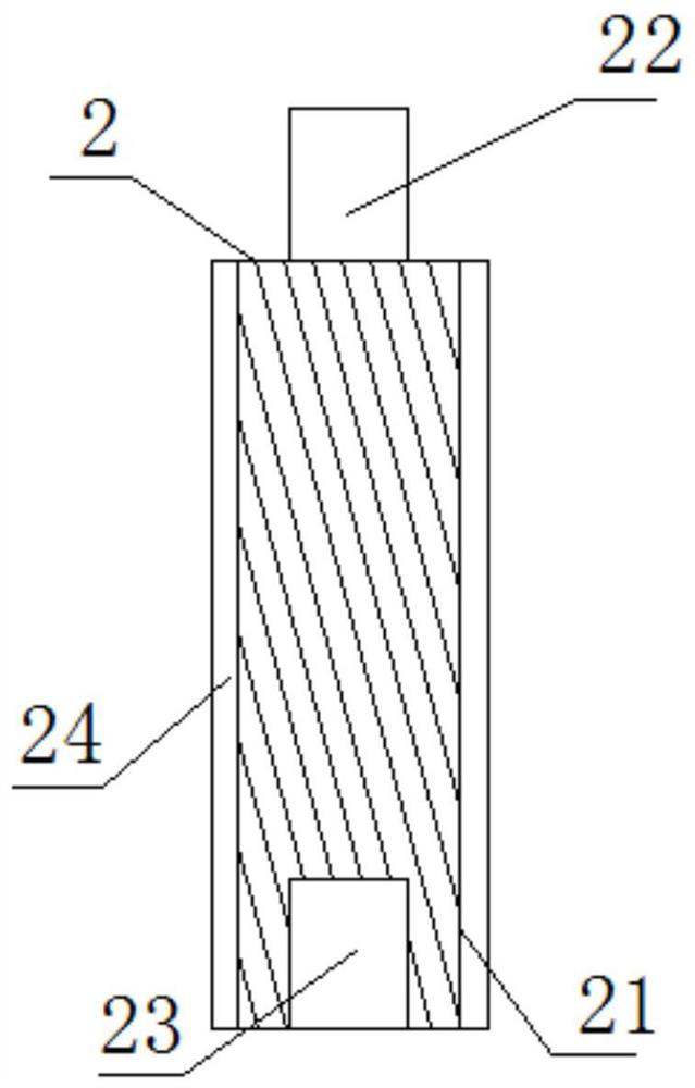 Multi-section combined furnace Y-shaped anchoring part