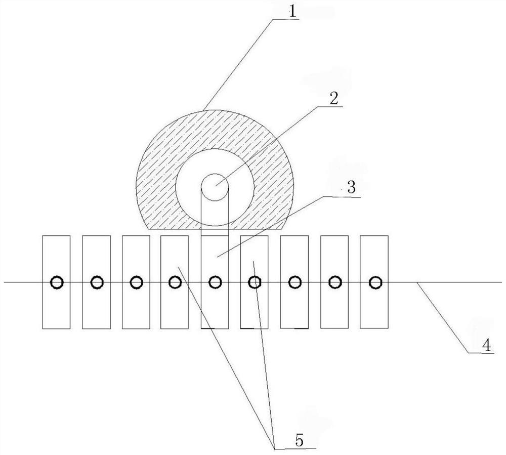 Stamp hole module radio frequency test PAD layout structure and radio frequency test fixture thereof