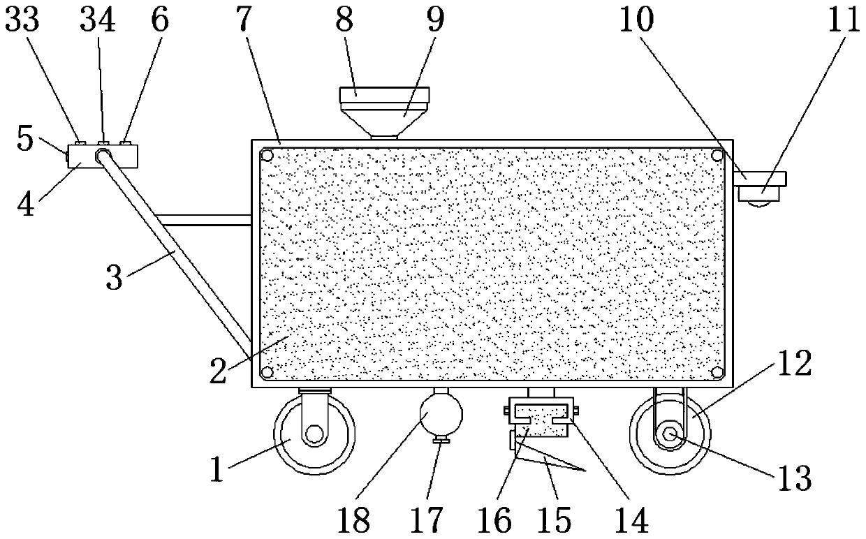 Moveable on-site soil pollution repairing device