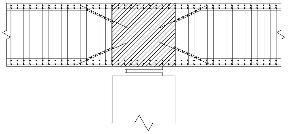 Steel-concrete combined structure type hidden cover beam structure system and construction method thereof