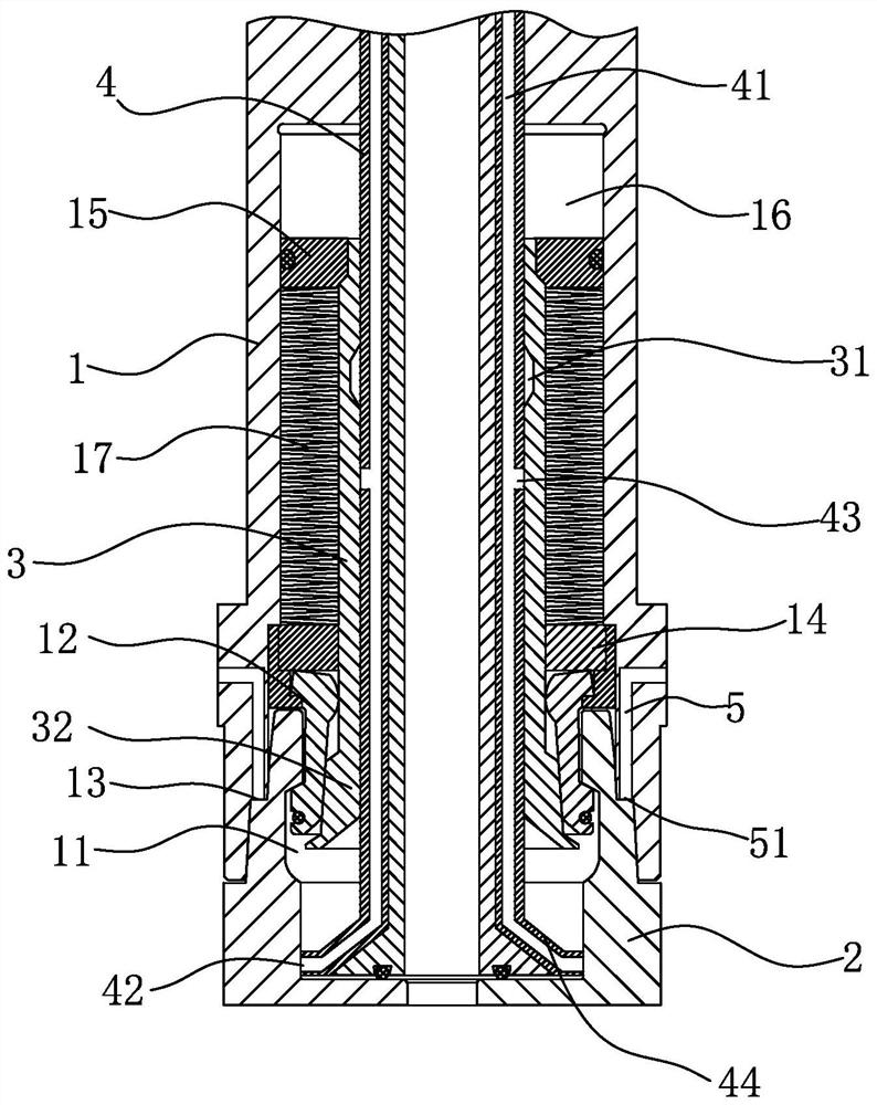 Tool locking device of five-axis machining center and tool changing method