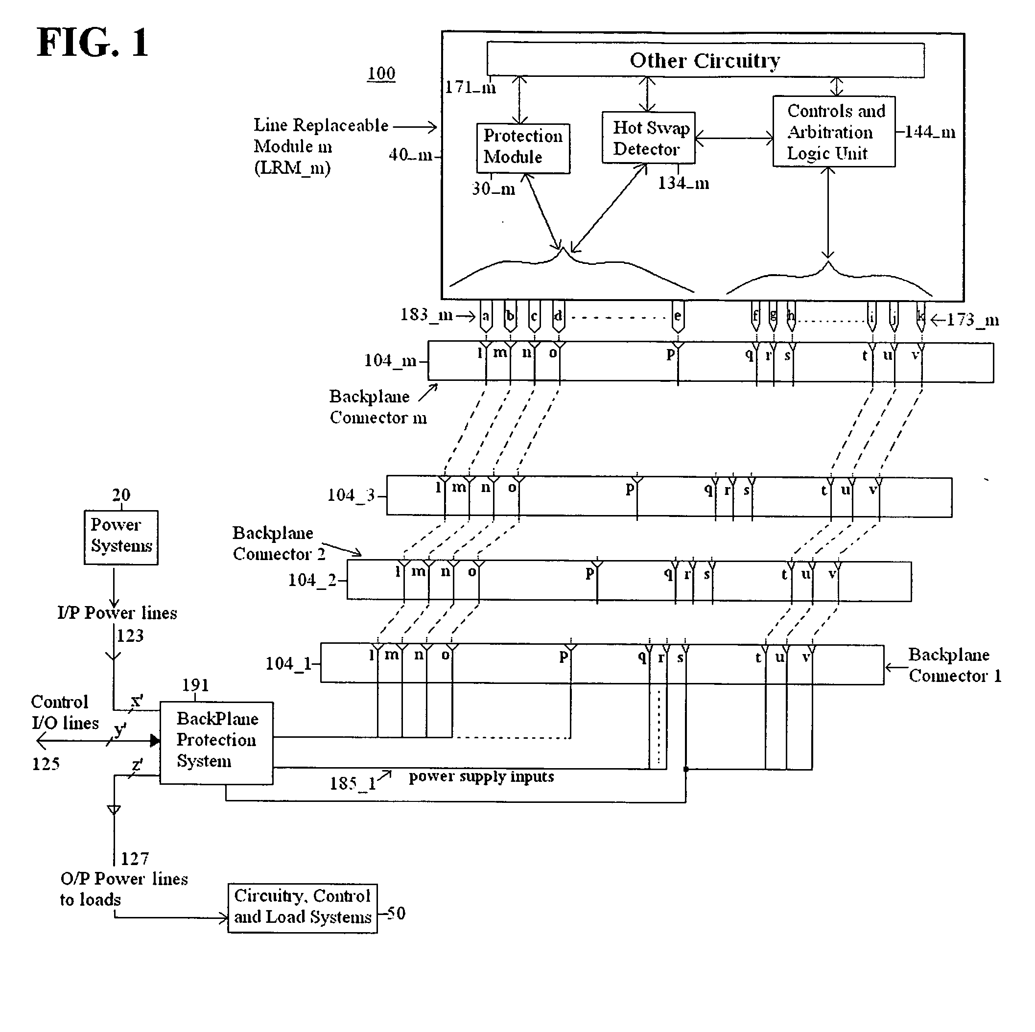 Method and apparatus for hot swap of line replaceable modules for AC and DC electric power systems