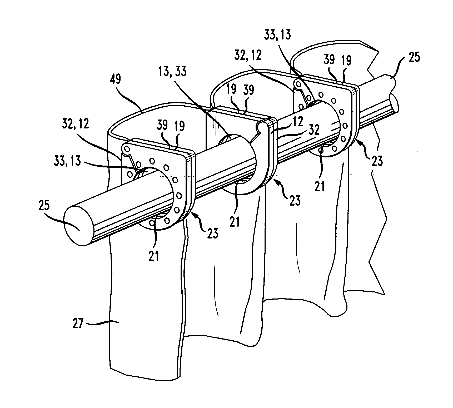 Hookfree curtain and fixture thereof