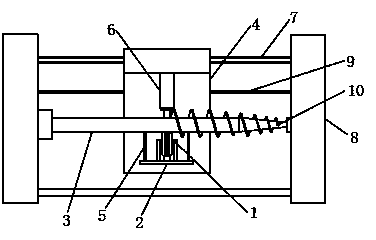 Mechanical winding device for screw panel of ground screw