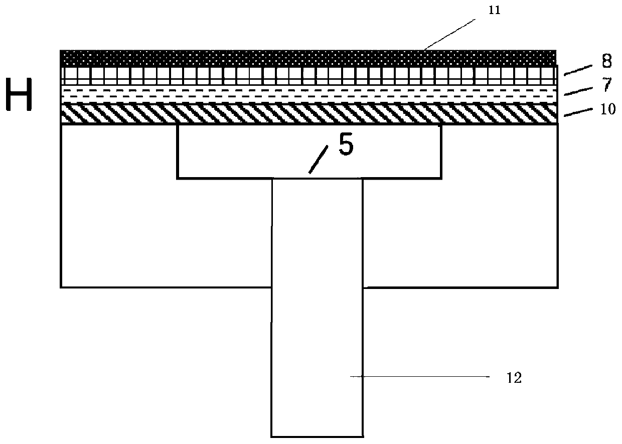 Method for preparing perforated structure optical cavity F-P optical fiber sensor based on gold-gold bonding