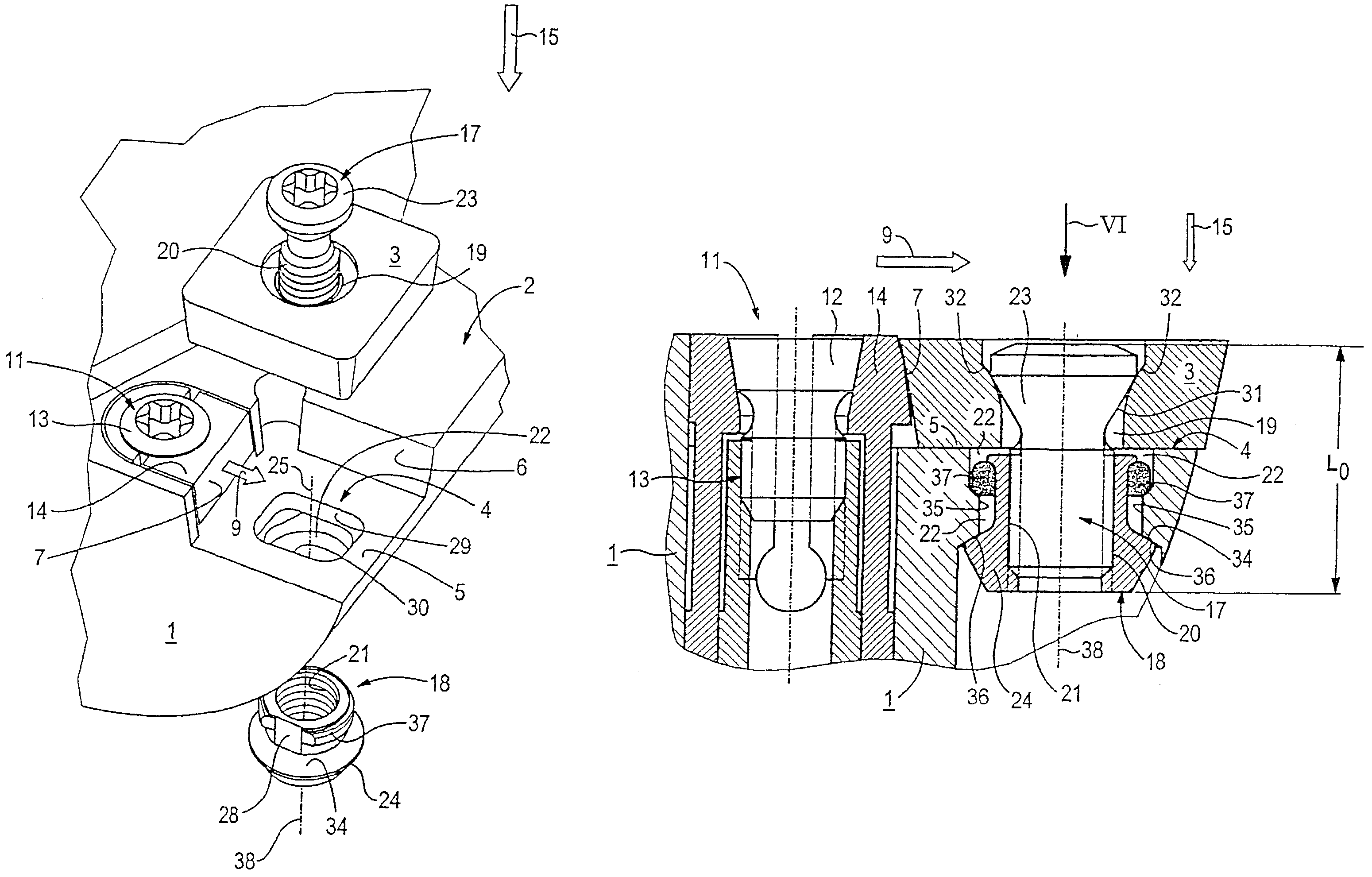 Reamer with clamping arrangement for adjusting cutting insert and other cutting tools with clamping arrangements for adjusting cutting inserts
