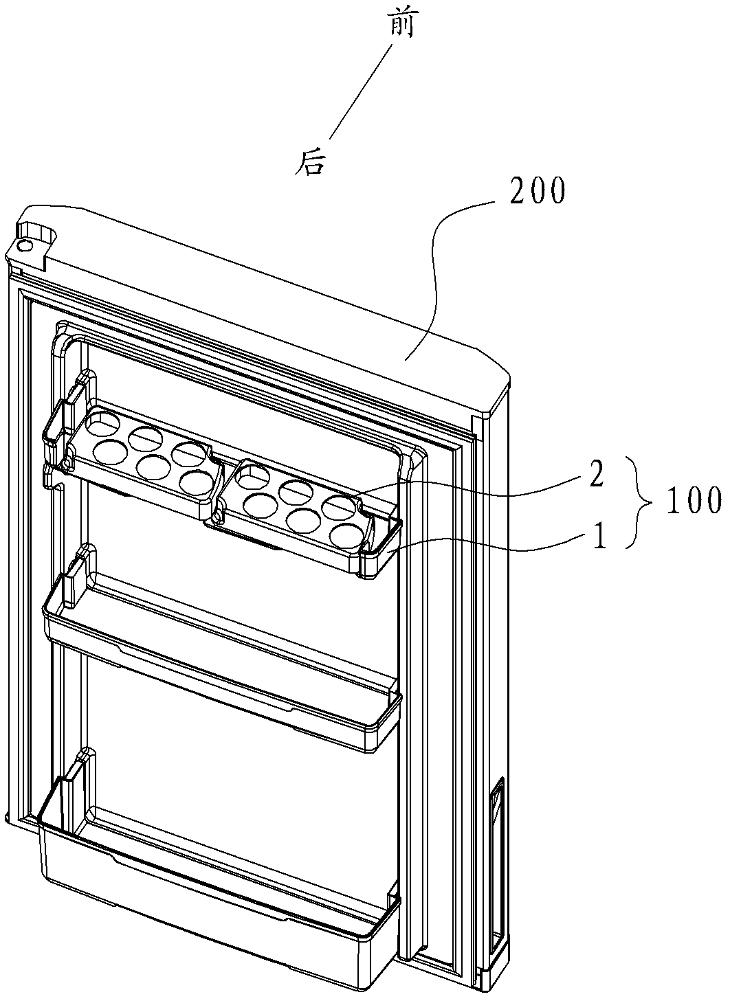 Egg rack assembly used for refrigerator and refrigerator with same