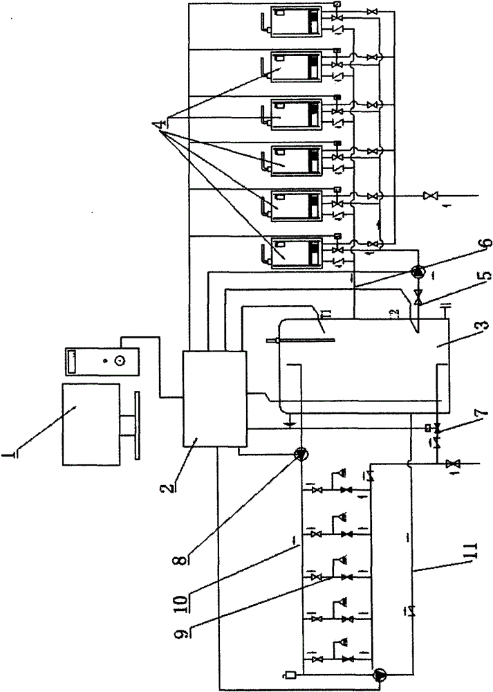 A method and system for realizing multi-unit parallel connection of gas water heaters
