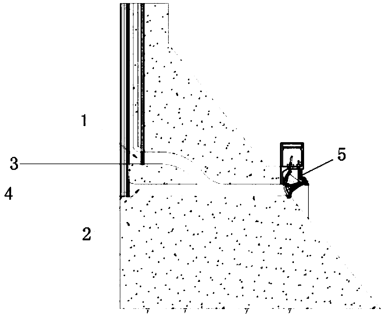 Setting method of high-sand-content river dam body sand discharging holes