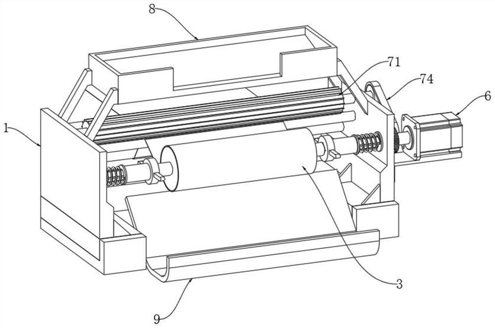 Winding device for polyethylene plastic film production