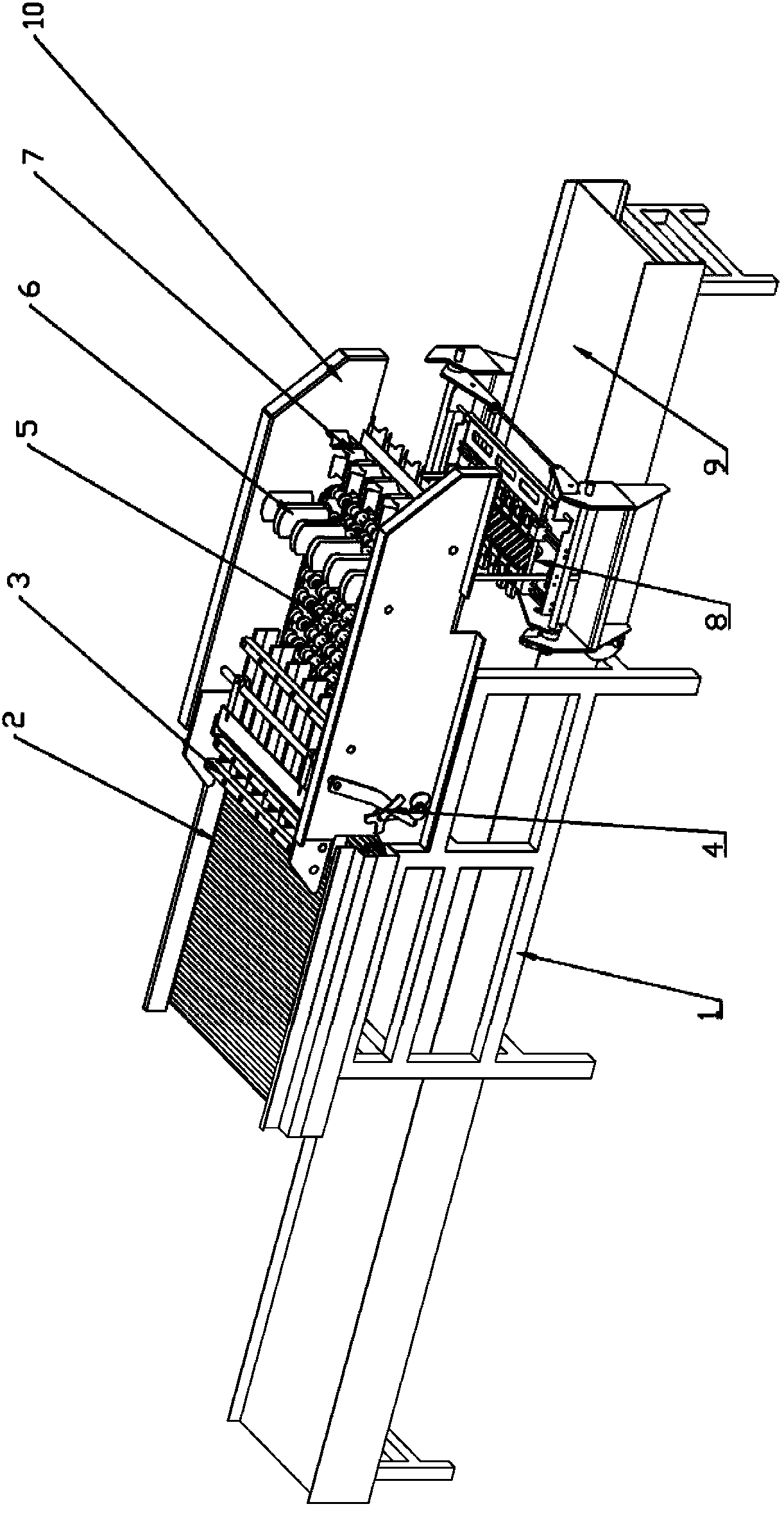 Automatic packaging equipment for realizing big/small end order arrangement of poultry eggs