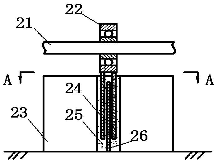 Vibration targeting control device for multi-span rotor shaft of rotary machine