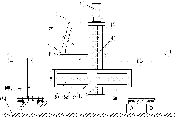 Large combined joist steel girder assembling automatic welding device and automatic welding method