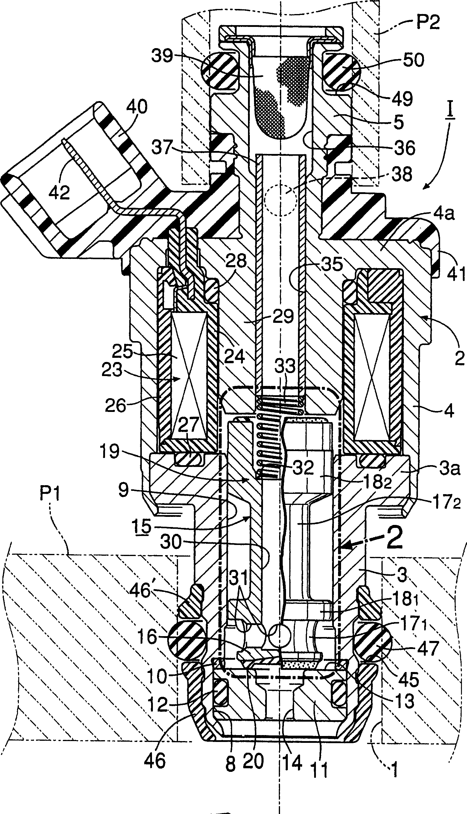 Gaseous fuel injection valve