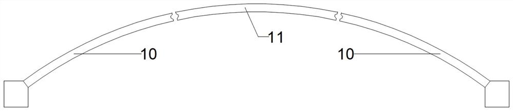 Open-spandrel arch bridge system adopting UHPC wet joint connection and construction method