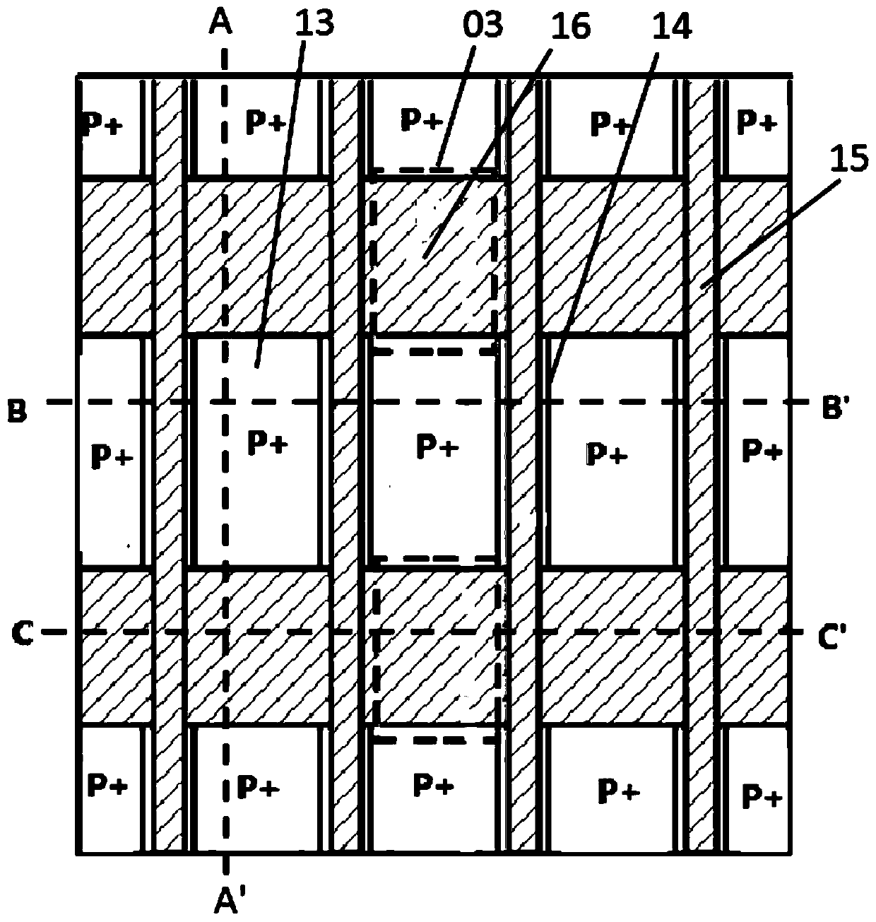 A super junction semiconductor device with optimized switching characteristics and its manufacturing method
