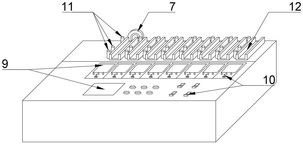 A laser cycle test device and test method