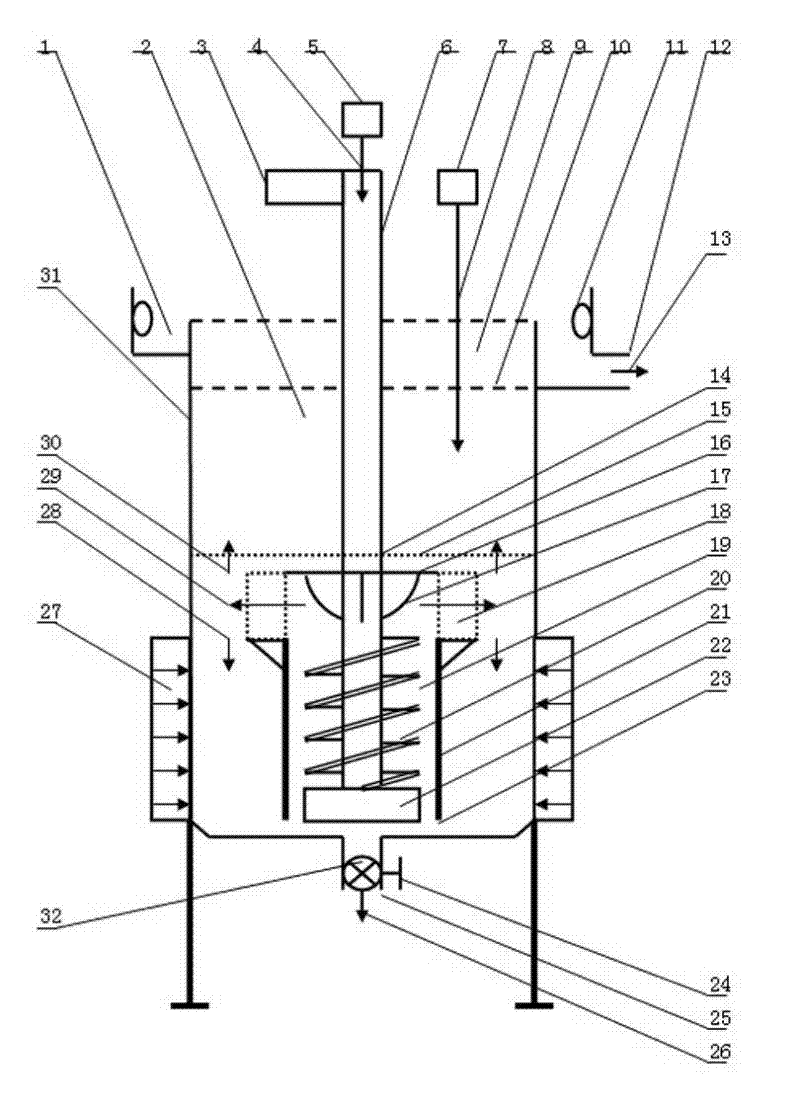 Single-trough floatation method adopting helical rotor, device and use