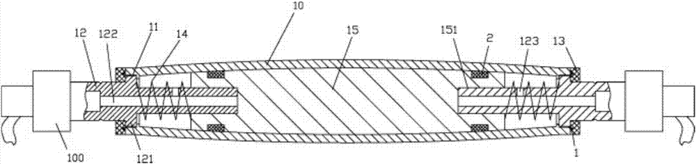 A cloth rolling mill with hydraulically adjusted rolls