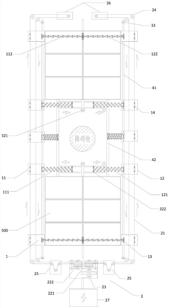 Solar panel obstacle-avoidance cleaning device and cleaning method