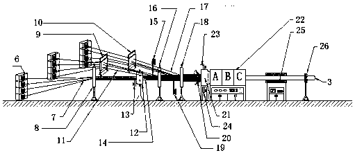 A kind of high-voltage rigid umbrella shed composite insulating cross-arm and its preparation device and method