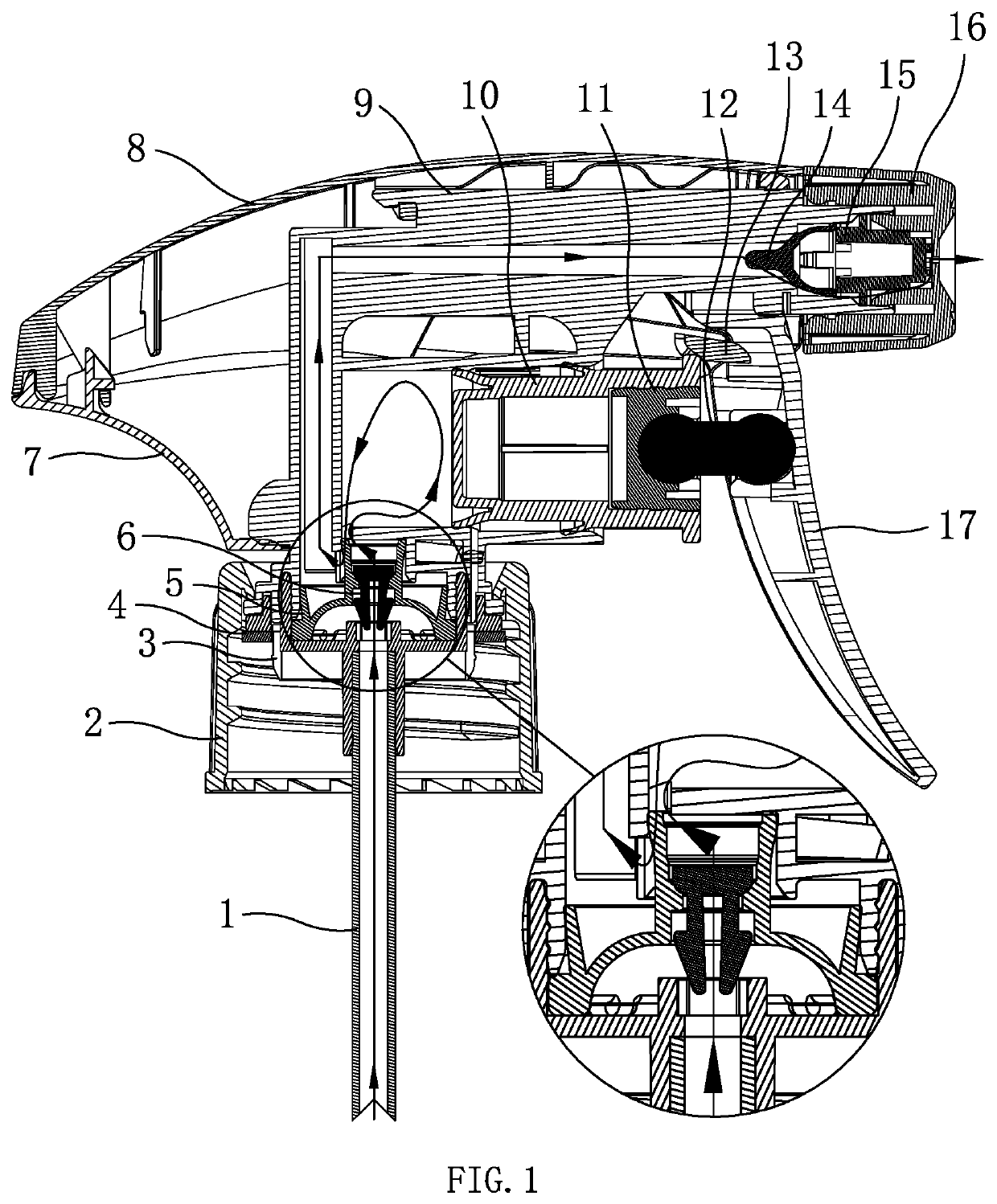 Pre-push miniaturized atomizing device