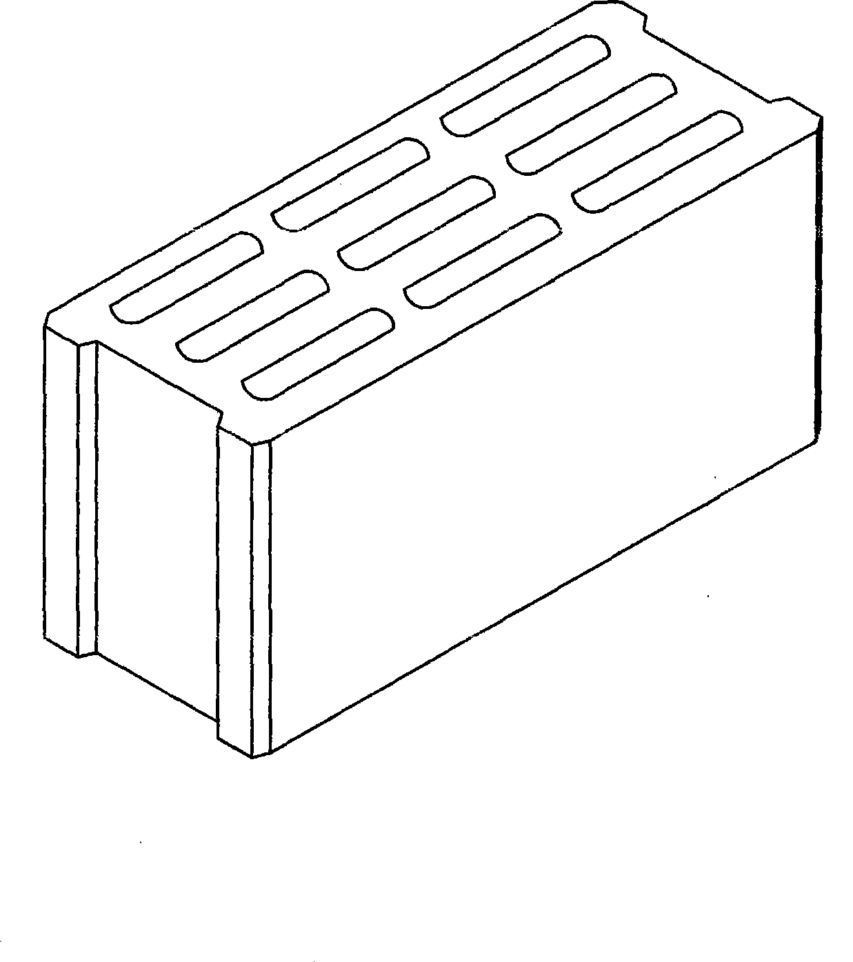 Self-heat preserving building block of exterior wall