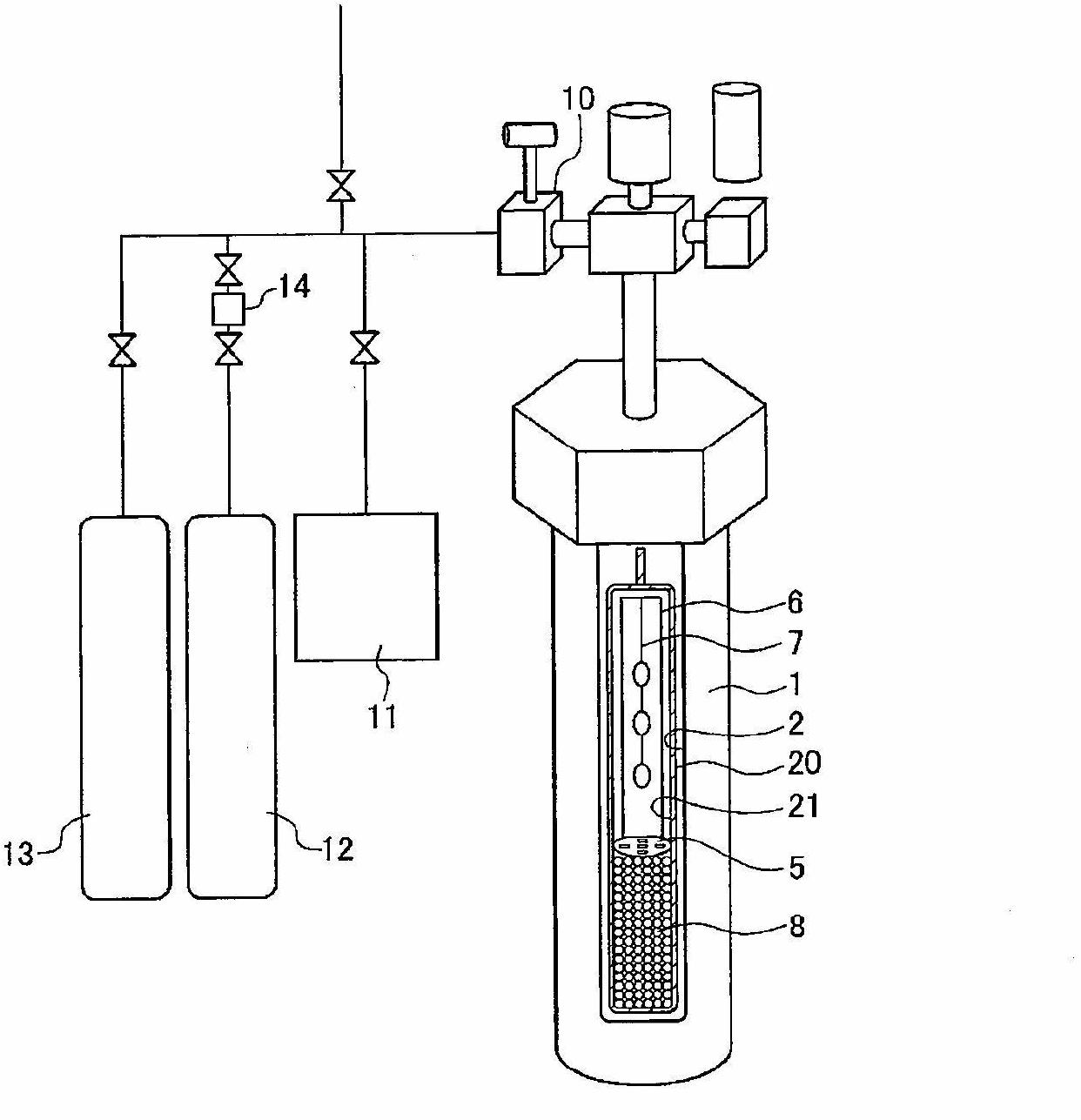 Method for producing nitride crystals, and production vessel and members