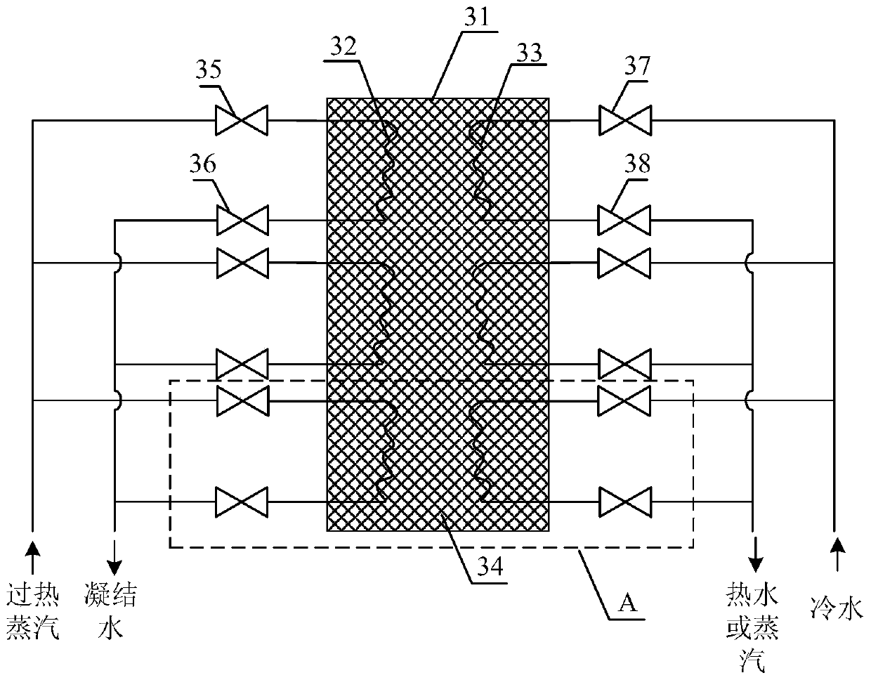 A combined heat and power system based on solar thermochemical energy storage