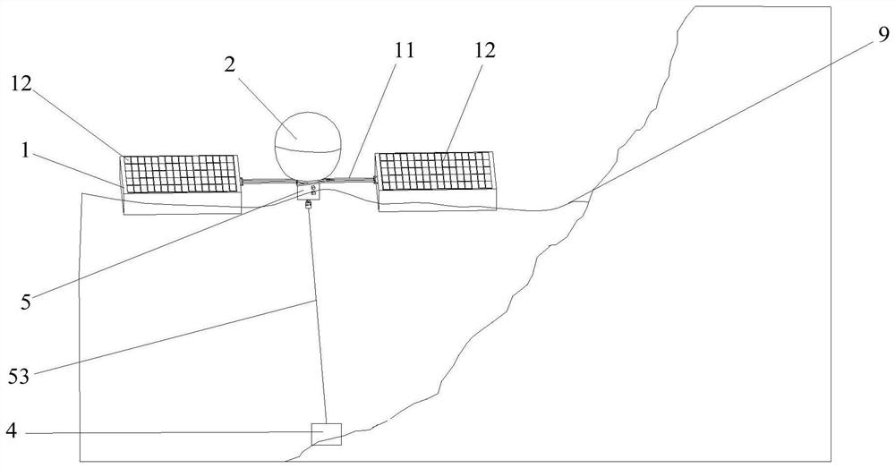 Landslide underwater deformation feature transfer monitoring equipment and method