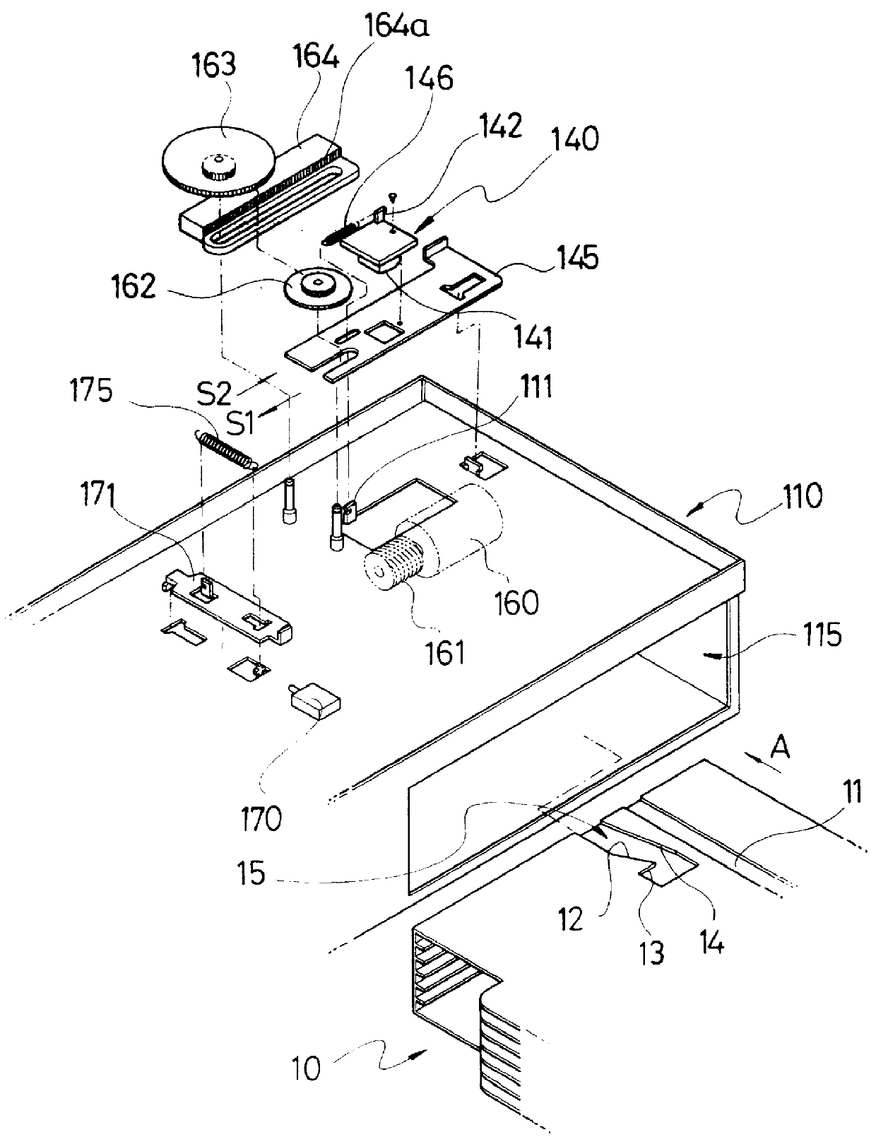 Disk magazine loading/ejecting apparatus of disk player