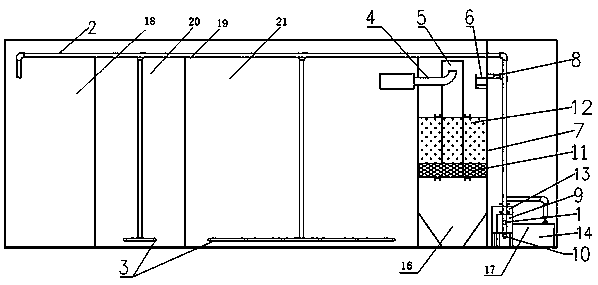 Rural domestic sewage treatment system and method
