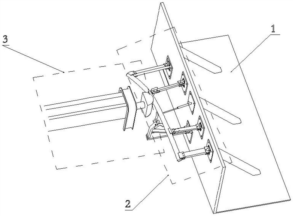 Automobile A column side column collision test device