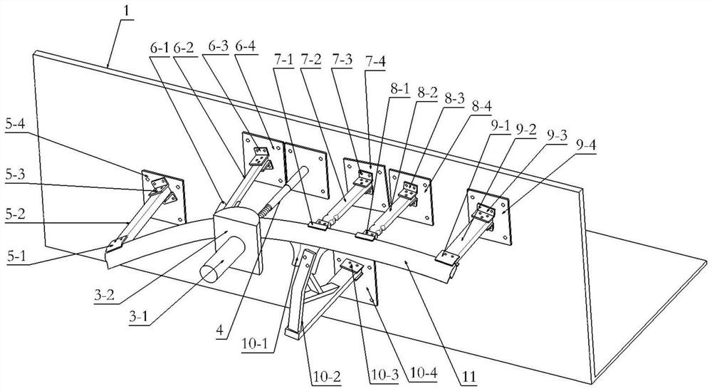 Automobile A column side column collision test device