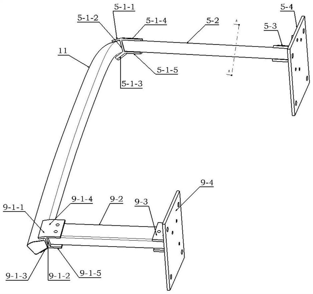 Automobile A column side column collision test device