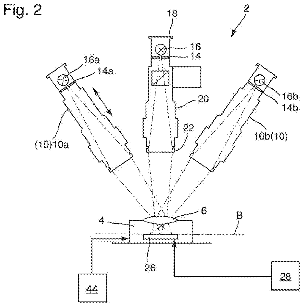 Apparatus for detecting a modulation transfer function and centering of an optical system