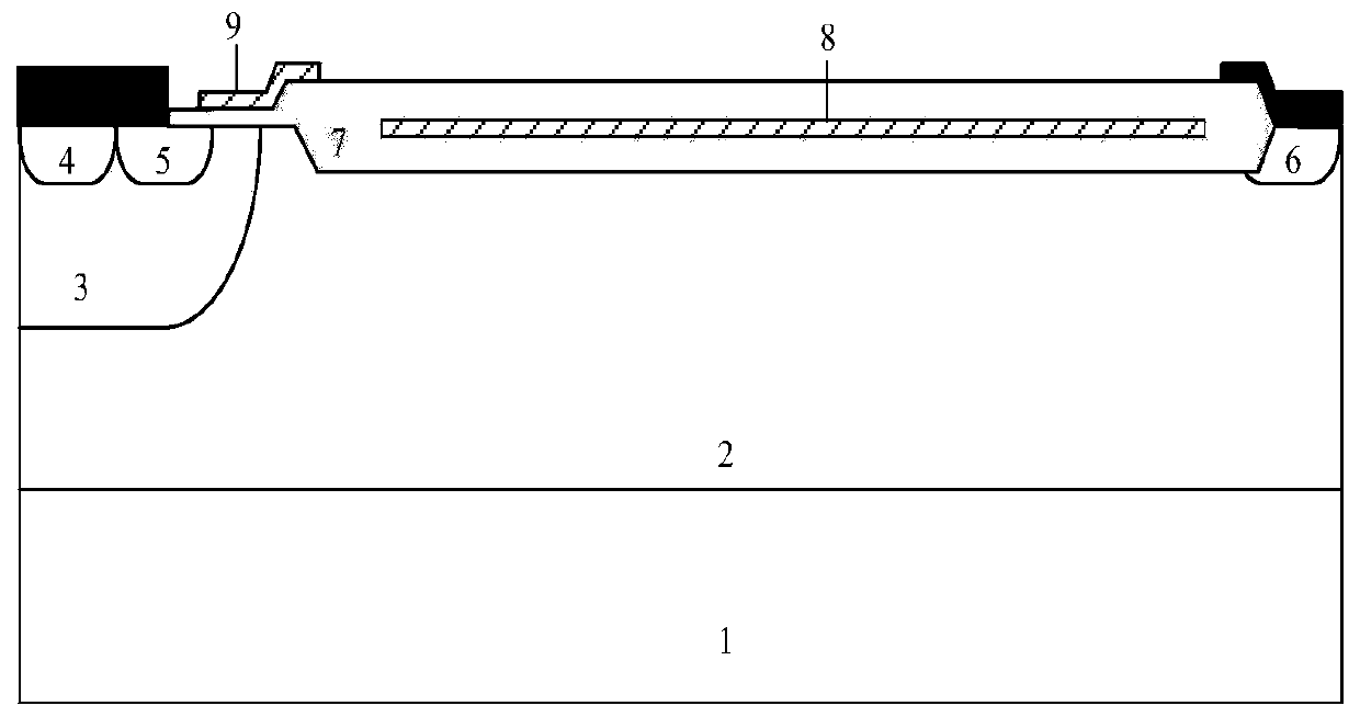 Lateral radiation-resistant power device structure