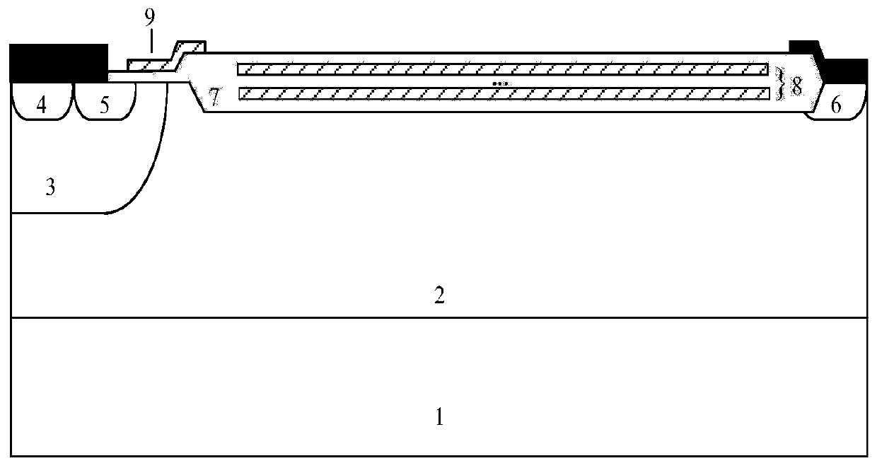 Lateral radiation-resistant power device structure