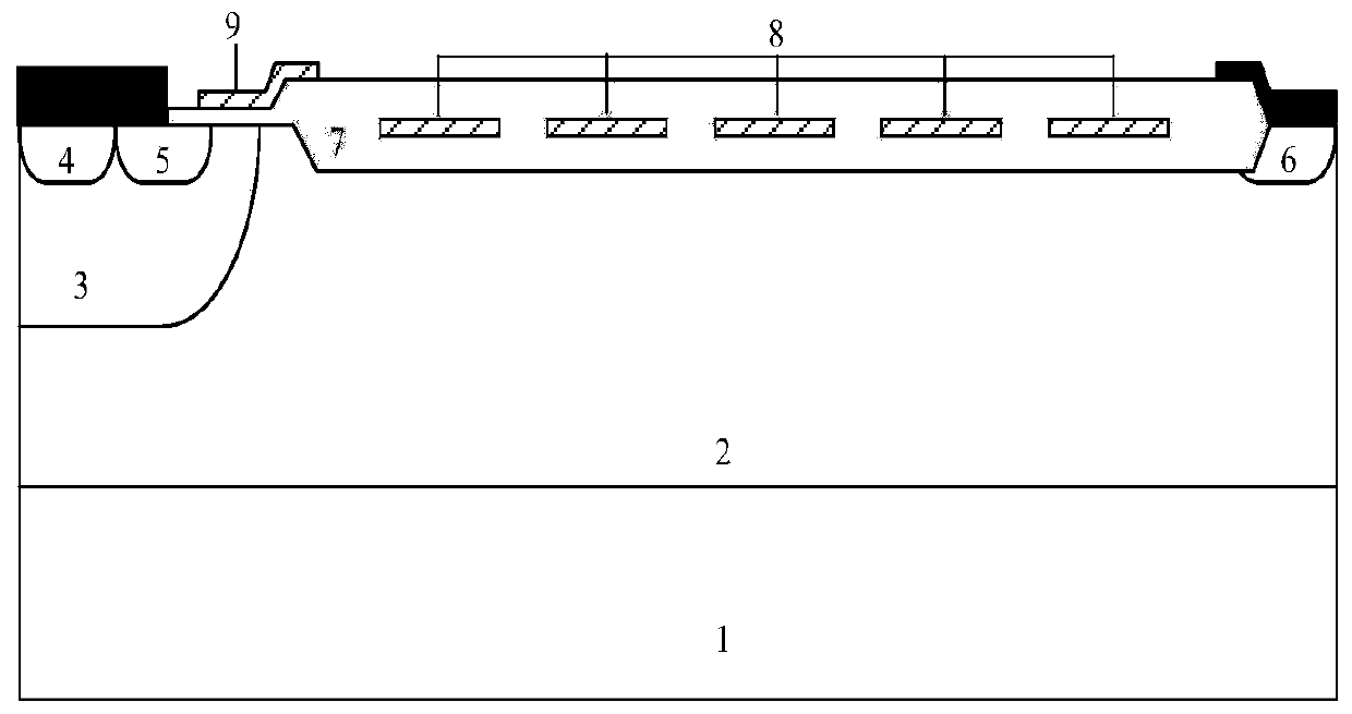 Lateral radiation-resistant power device structure