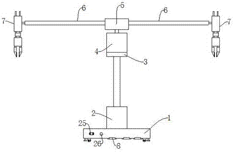 Special feeding and blanking device for numerical control machine tool