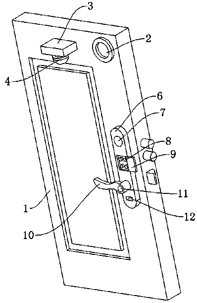 Household intelligent identification alarm device